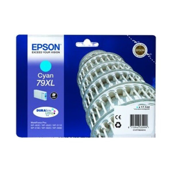 Original Epson 79XL High Yield Cyan Ink Cartridge