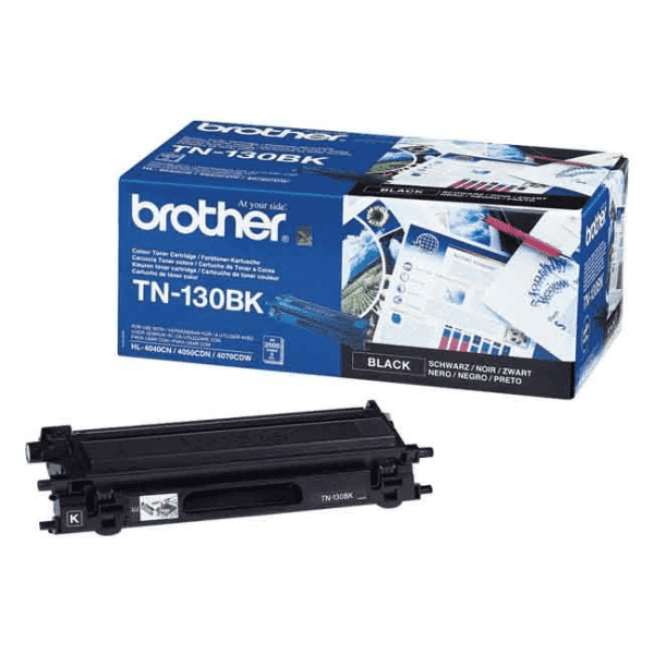 Original Brother TN-130BK Standard Yield Black Toner Cartridge