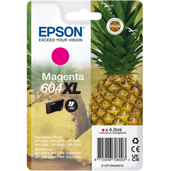 Original Epson 604XL High Yield Magenta Ink Cartridge