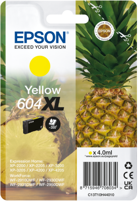 Original Epson 604XL High Yield Yellow Ink Cartridge